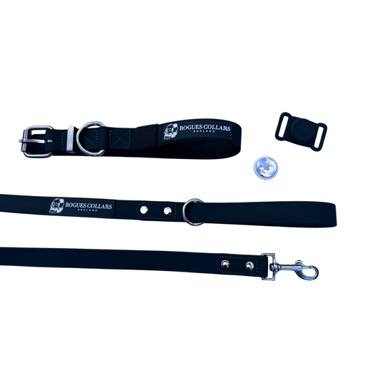 2.5cm Biothane Dog Collar & Lead Set - Everyday Pack Bundle + FREE Air Tag