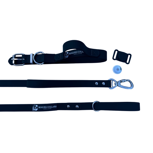 2.5cm Biothane Dog Collar & Lead Set - Ultimate Adventure Bundle + FREE Air Tag